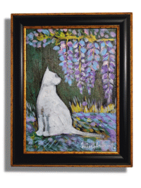 Tablou Pisica sub glicina 23x29cm
