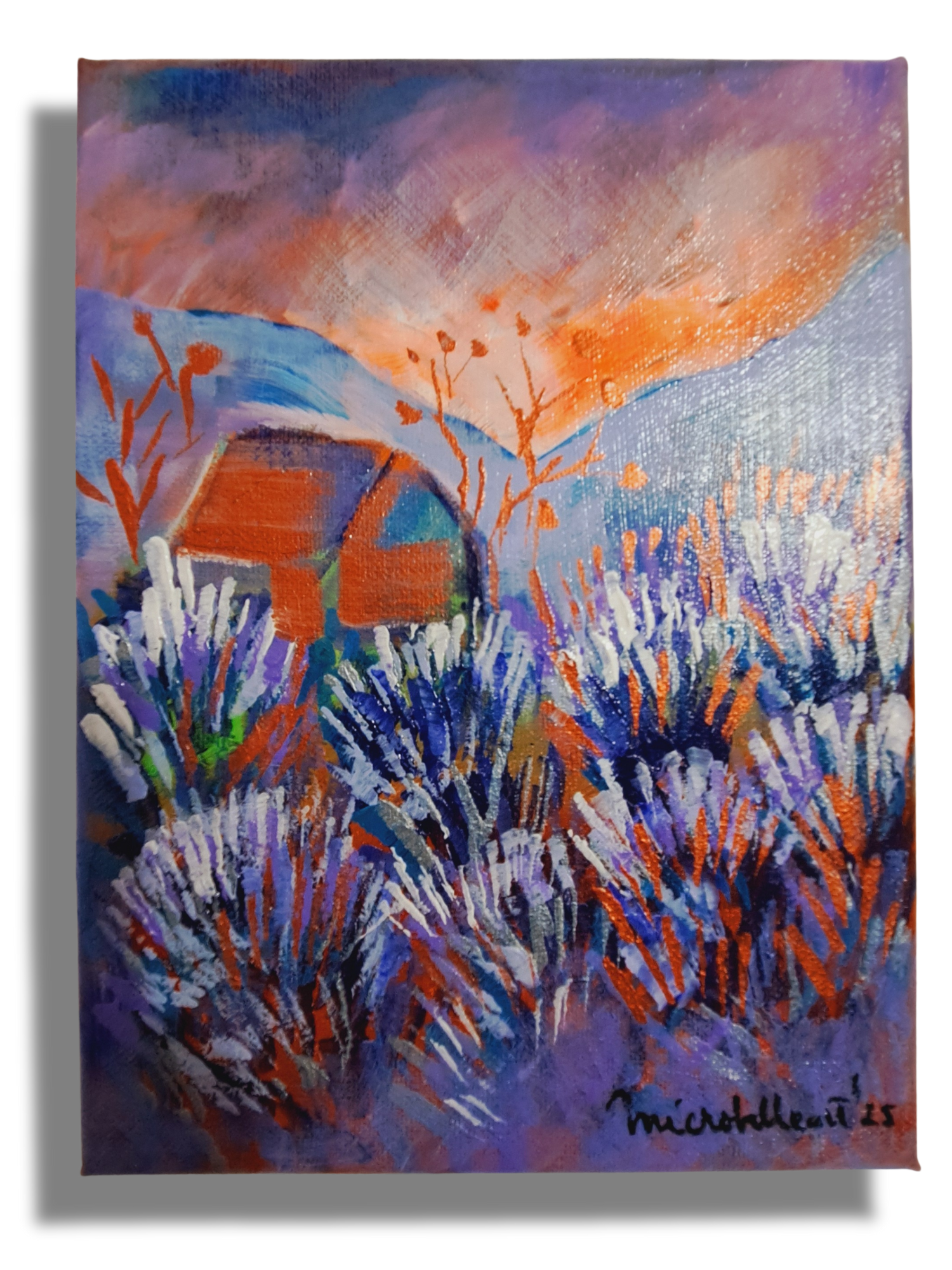 Tablou Casuta din prerie 18x24 cm