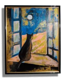 Tablou La geam 42x52 cm